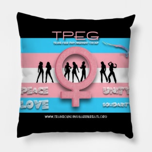 TPEG Transcending Barriers apparel Womens Pillow