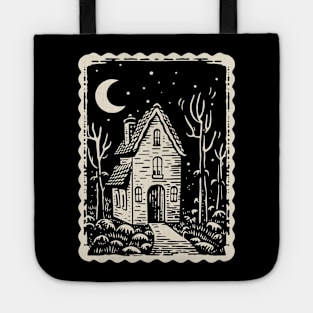 Witch Cottage in the Woods Tote