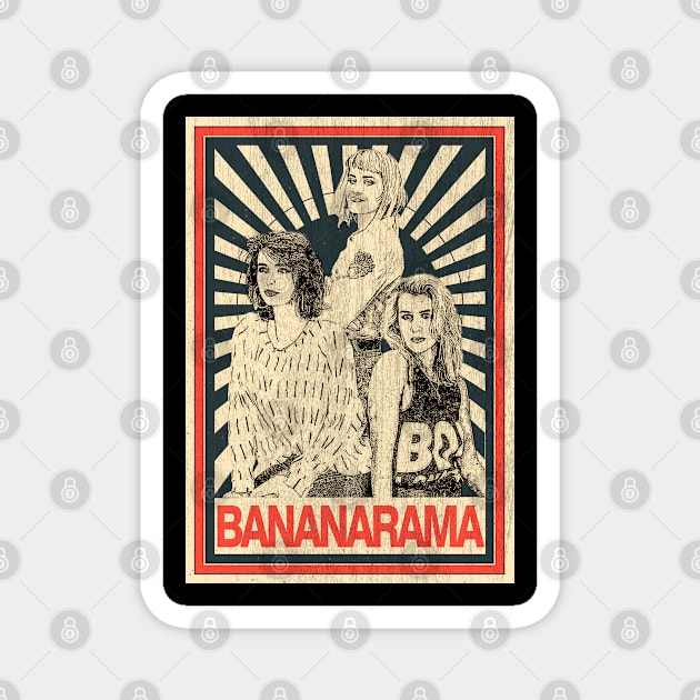 Vintage Poster Bananarama 80s Magnet by Odd Even