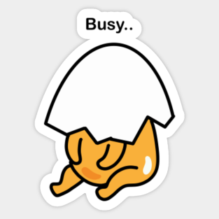 Gudetama Stickers Teepublic