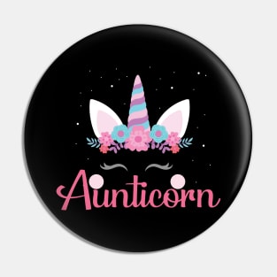 Aunticorn Shirt, Funny Aunt Unicorn T-Shirt, Gift For Aunts, Unicorn aunt, Shirt For Aunt, Gift For Aunts Pin