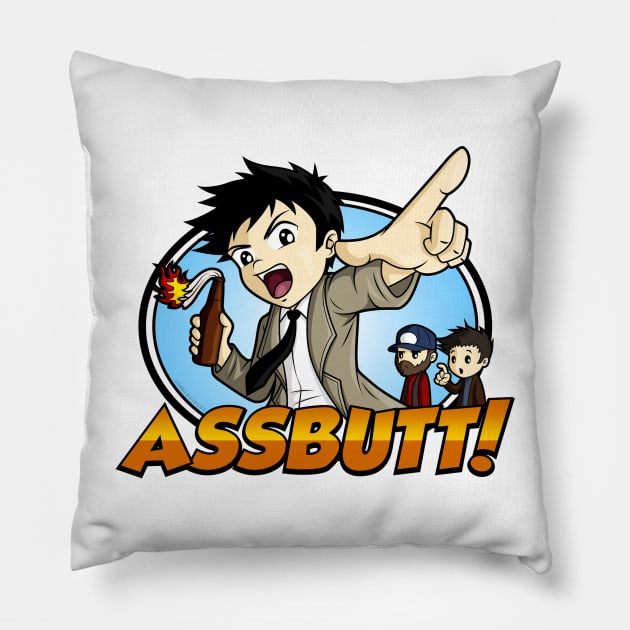 Hey Assbutt! Pillow by ZombieGirl01