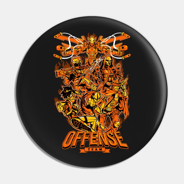 Offense Team Pin by AdamWorks