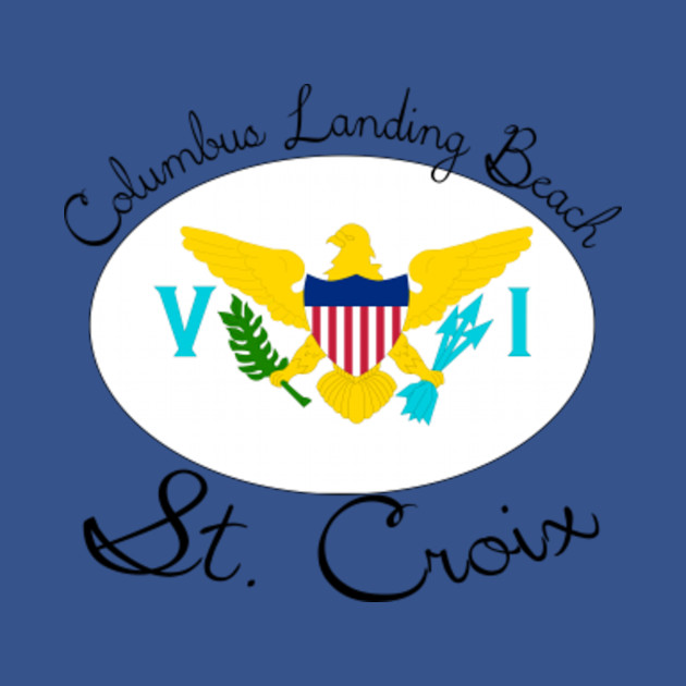 Discover Columbus Landing Beach St. Croix Virgin Islands - Columbus Landing Beach - T-Shirt