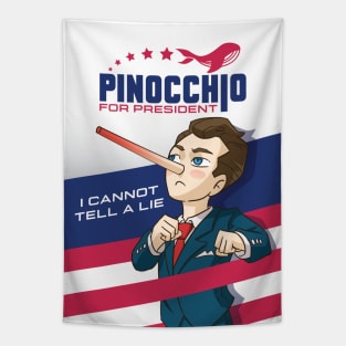 Pinocchio For President Tapestry