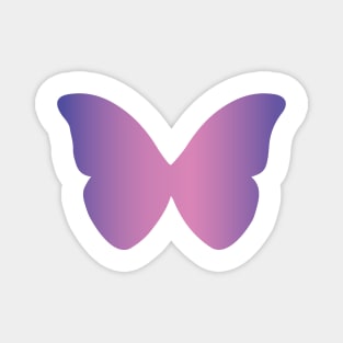 Purple And Pink Gradient Butterfly Digital Art | Melanie Jensen Illustrations Magnet