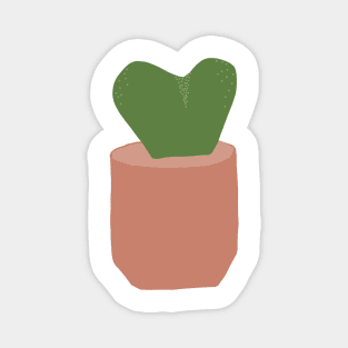 Pot plant- Heart suculent Magnet
