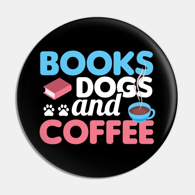 Cute & Funny Books Dogs and Coffee Bookworm Pin by theperfectpresents