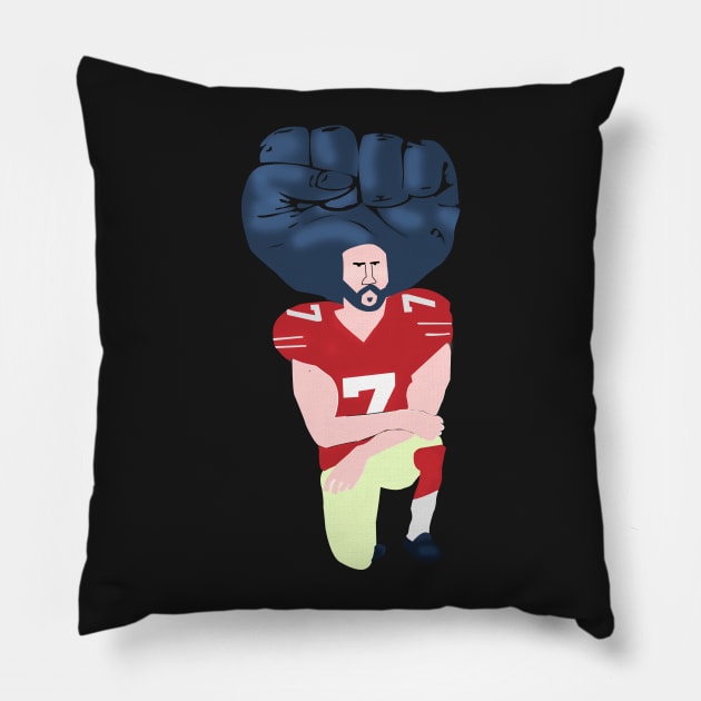 Colin Kaepernick T-Shirt Pillow by LaDaHa