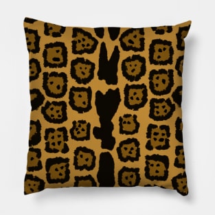 Jaguar Pattern in Natural Color Pillow