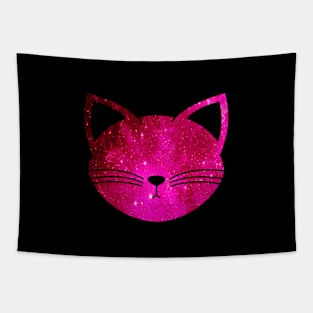 Galaxy Cat | Magenta Tapestry