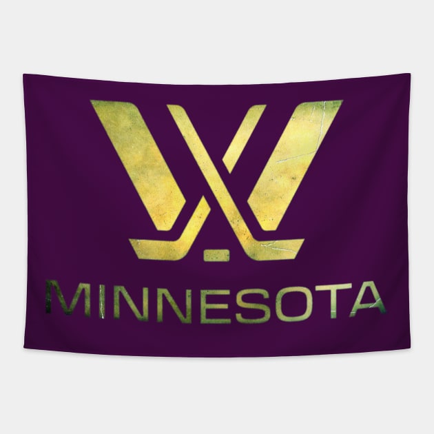 PWHL - Minnesota Distressed Tapestry by INLE Designs