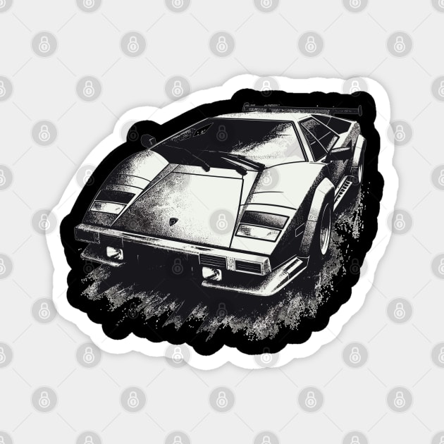 Lamborghini Countach Magnet by Vehicles-Art