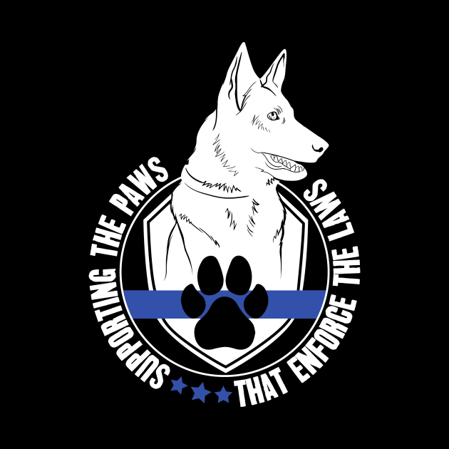 Supporting the paws that enforce the laws - K9 police officer support by captainmood