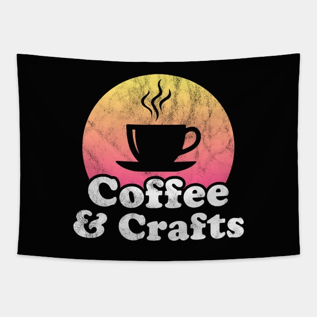 Coffee and Crafts Tapestry by JKFDesigns