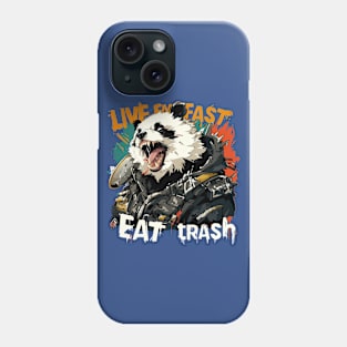 live fast eat trash Phone Case