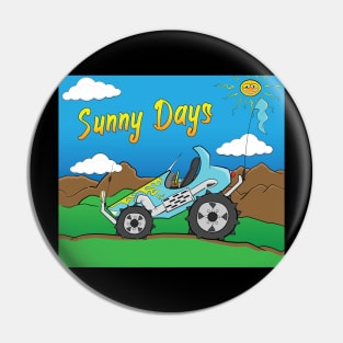 Sunny Days Light Blue Offroad 4x4 Rock Crawler Truck Pin