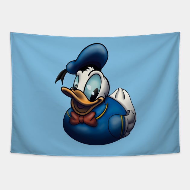 Donald Rubber Duck Tapestry by Art-by-Sanna