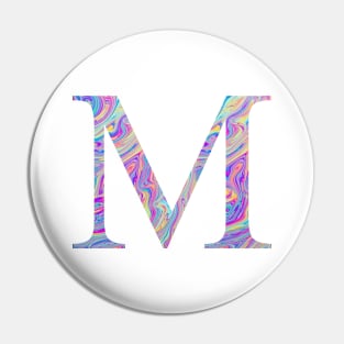 Mu Sorority Letter Sticker Pin