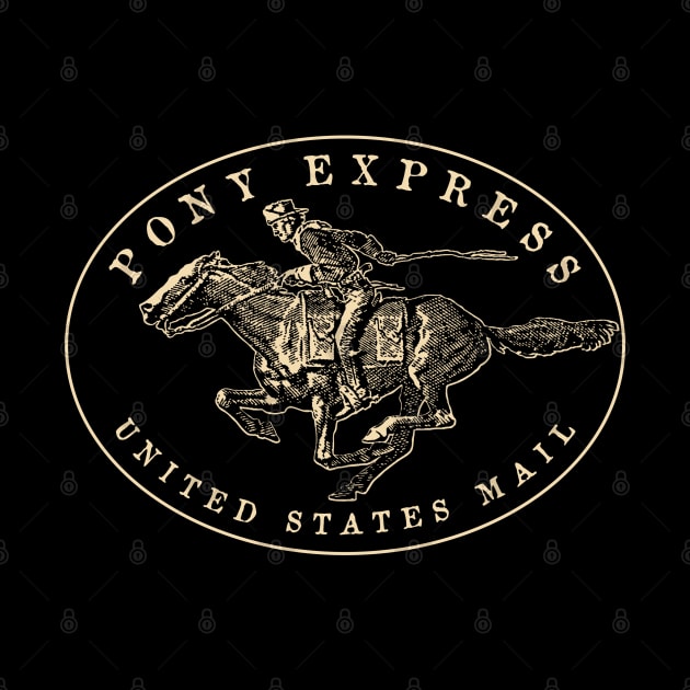 Vintage USPS Pony Express 3 by Buck Tee by Buck Tee