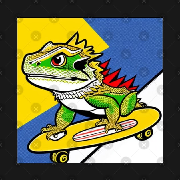 Skateboard Dragon by EMP