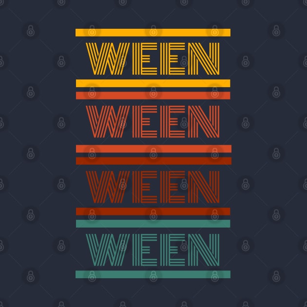 WEEN Vintage Retro Lettering by GypsyBluegrassDesigns