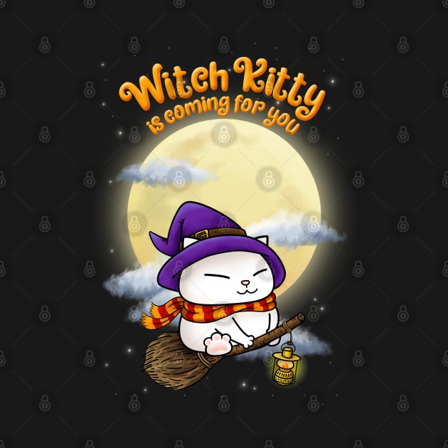 Halloween Witch Kitty by Takeda_Art