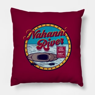 Retro Nahanni River Pillow