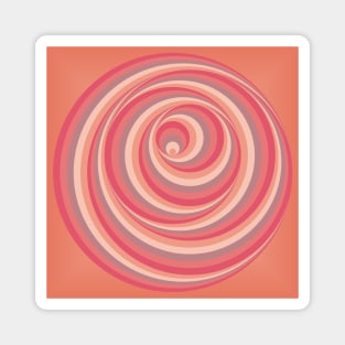Falling in a Pink Strawberry Cream Whirl Magnet