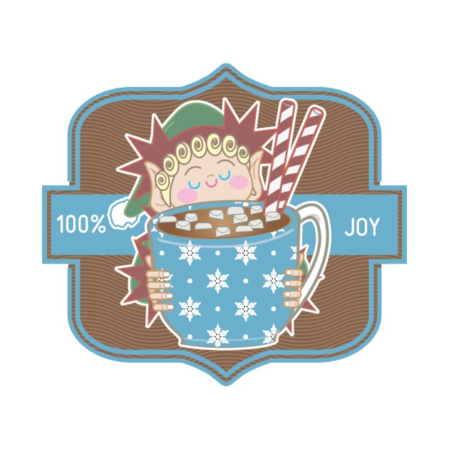 Christmas Cheer Holiday Cocoa Badge by Kutesy_World