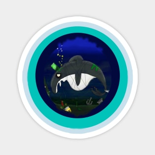 Dipper the Depressed Dolphin Magnet