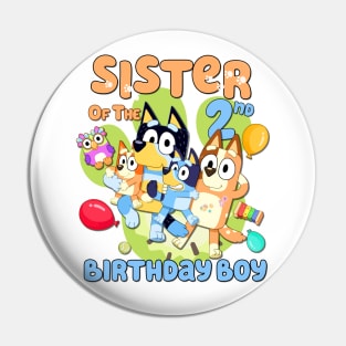 Bluey and Bingo sis birthday Pin