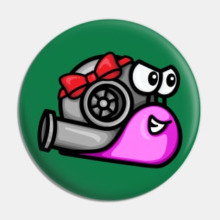 Turbo Snail - Gift Wrapped (Pink) Pin