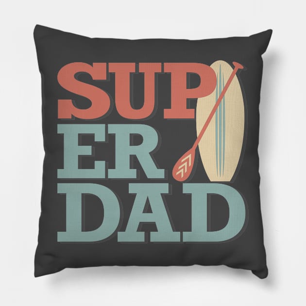 Super Dad Pillow by Yule