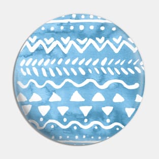 Loose bohemian pattern - blue Pin