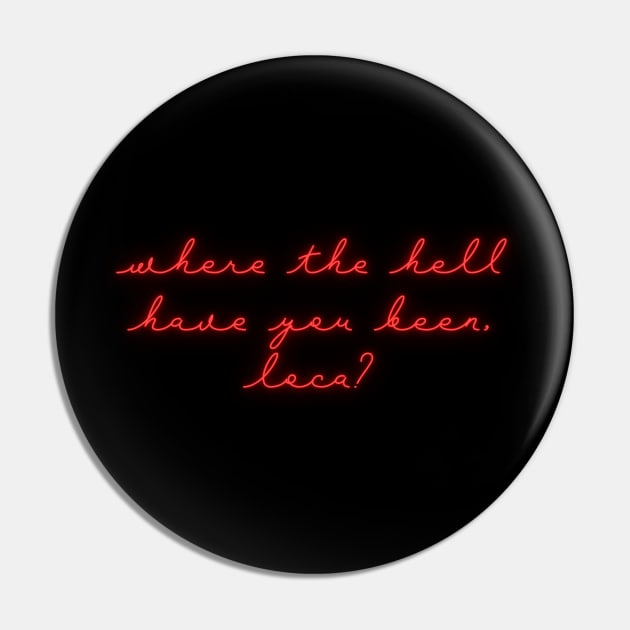 Neon Red Bella Where Have You Been Loca Pin by jocela.png