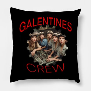 Galentine crew submarine girls Pillow