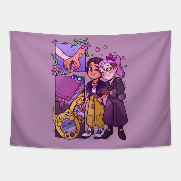 Lumity Time Skip Fanart by Anshiehoop - Lumity - Tapestry | TeePublic