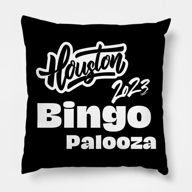 Bingo Palooza 2023 Pillow by Confessions Of A Bingo Addict
