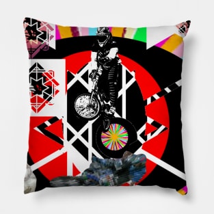 crazy bmx popart Pillow