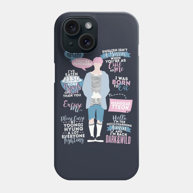 BTS Jimin Quotes Phone Case by ZeroKara