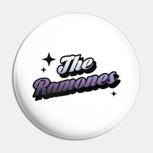 The Ramones - Retro Classic Typography Style Pin