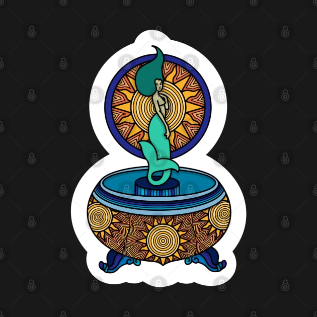 Mermaid Music Box by astroashleeart