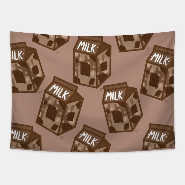 Chocolate Milk Time by Yuuki G Tapestry by Yuuki G.