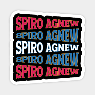 TEXT ART USA SPIRO AGNEW Magnet