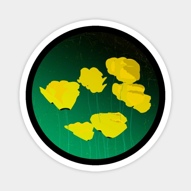 Yellow Flowers Magnet by momomoma