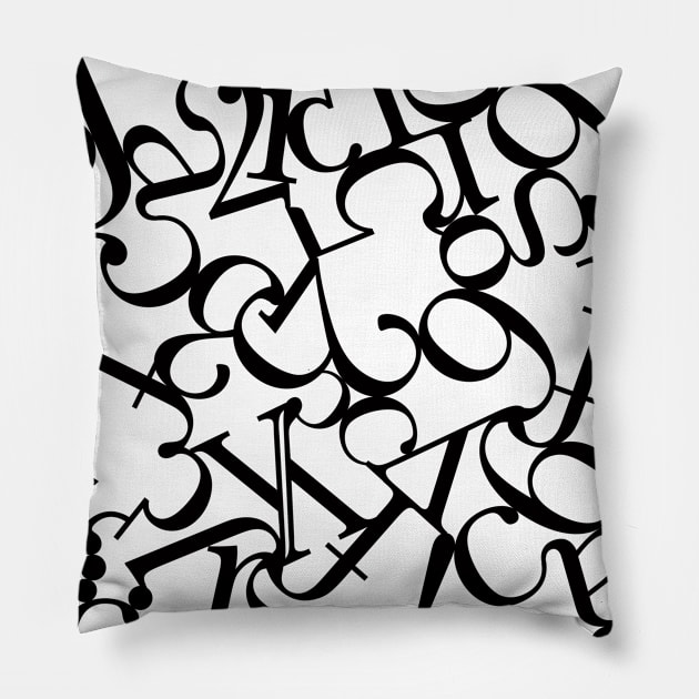 TypeContraption-2 Pillow by Dez53