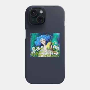 Sad Anemones Watercolor Painting Phone Case