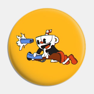 Cuphead Shotgun Design(Retro) Pin