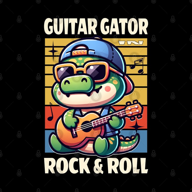 Guitar Gator in Rock and Roll by Odetee